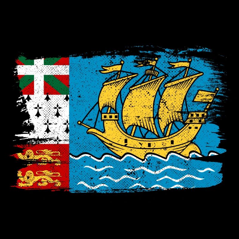 Saint Pierre Flag Flag Peace Vintage