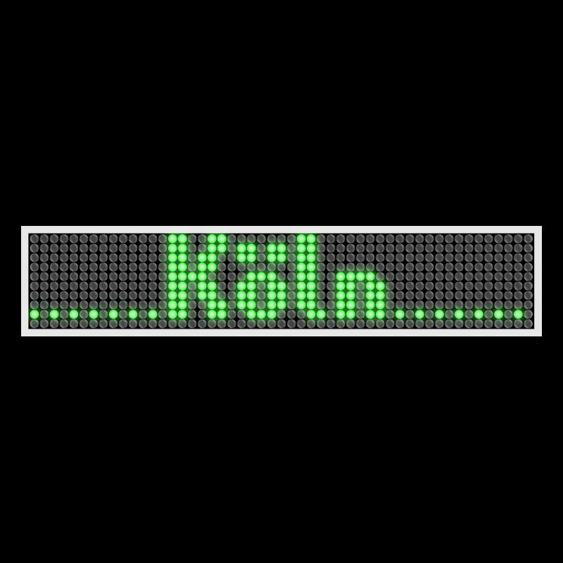 Koeln LED Display Gruen