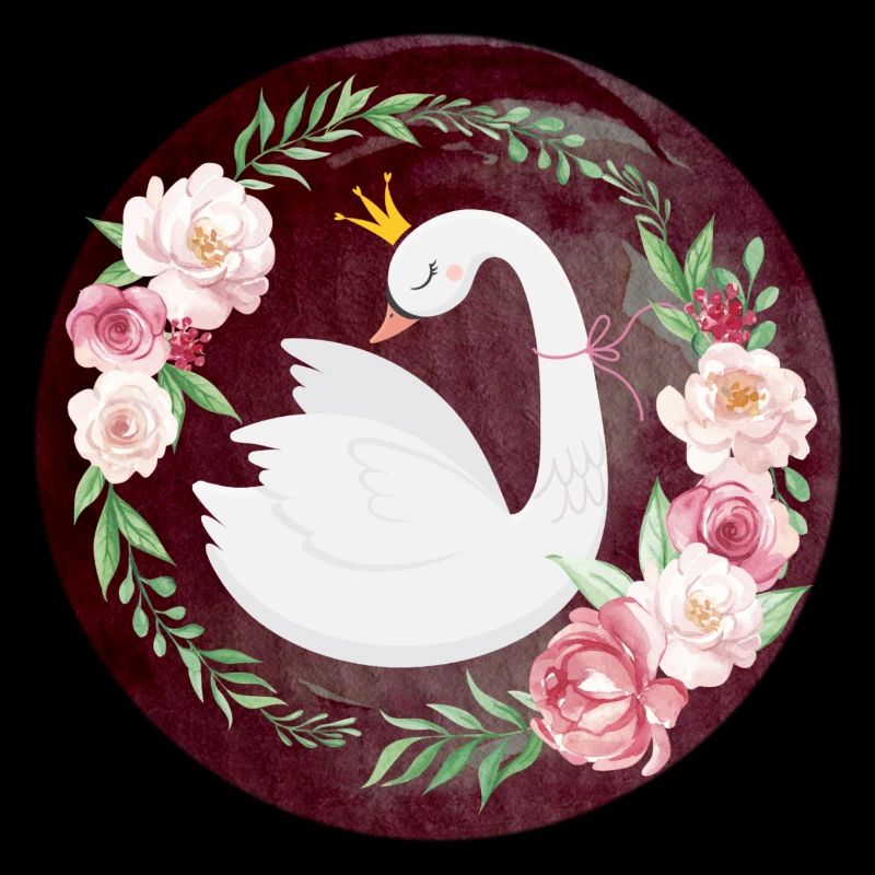 Schwan mit Krone