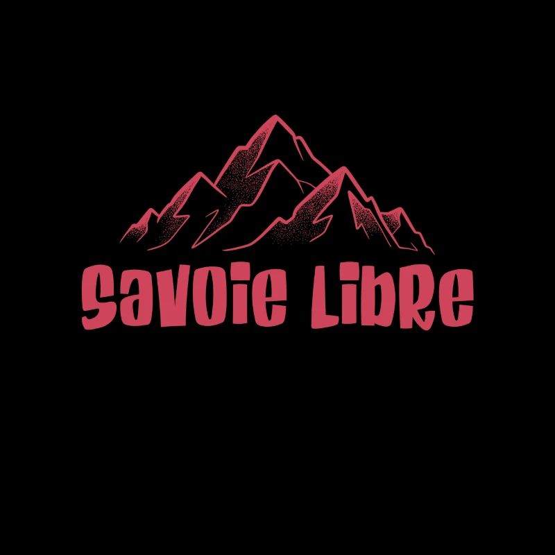 Savoie libre mountains lineart