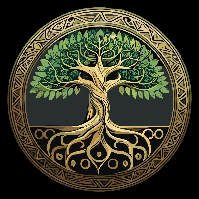 Baum des Lebens Wikinger Midgard Thor Walhalla