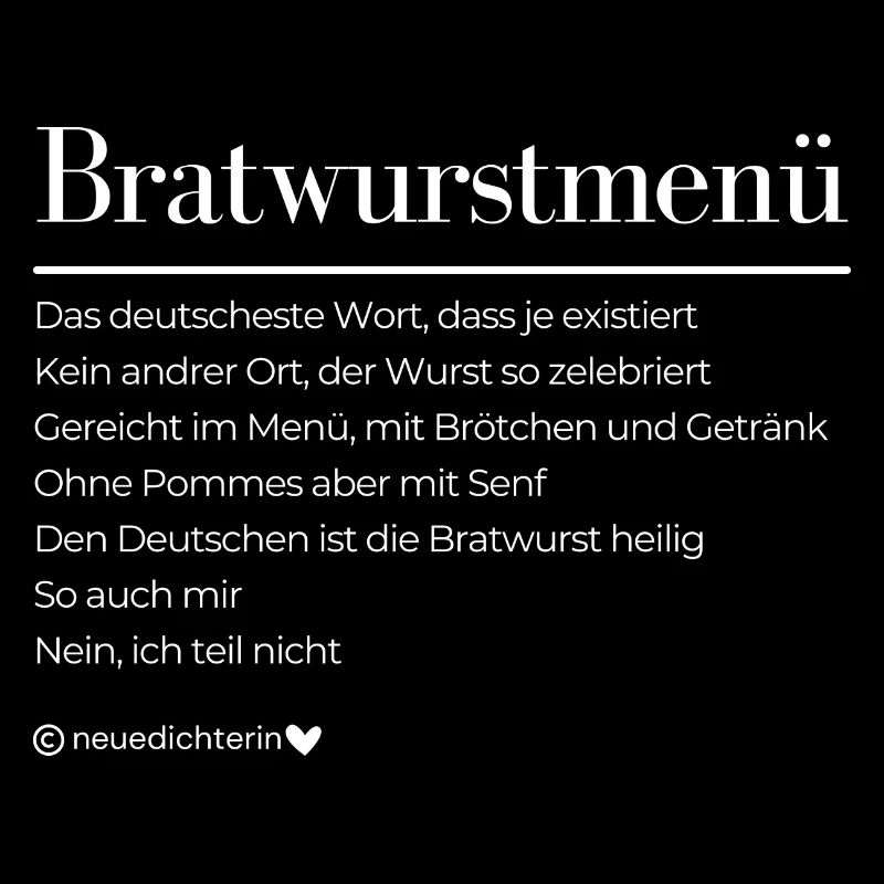 Menü - weiße Schrift