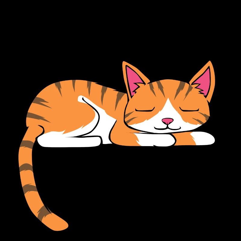Arbeit oder Schlafen niedliche Katze Ausrede