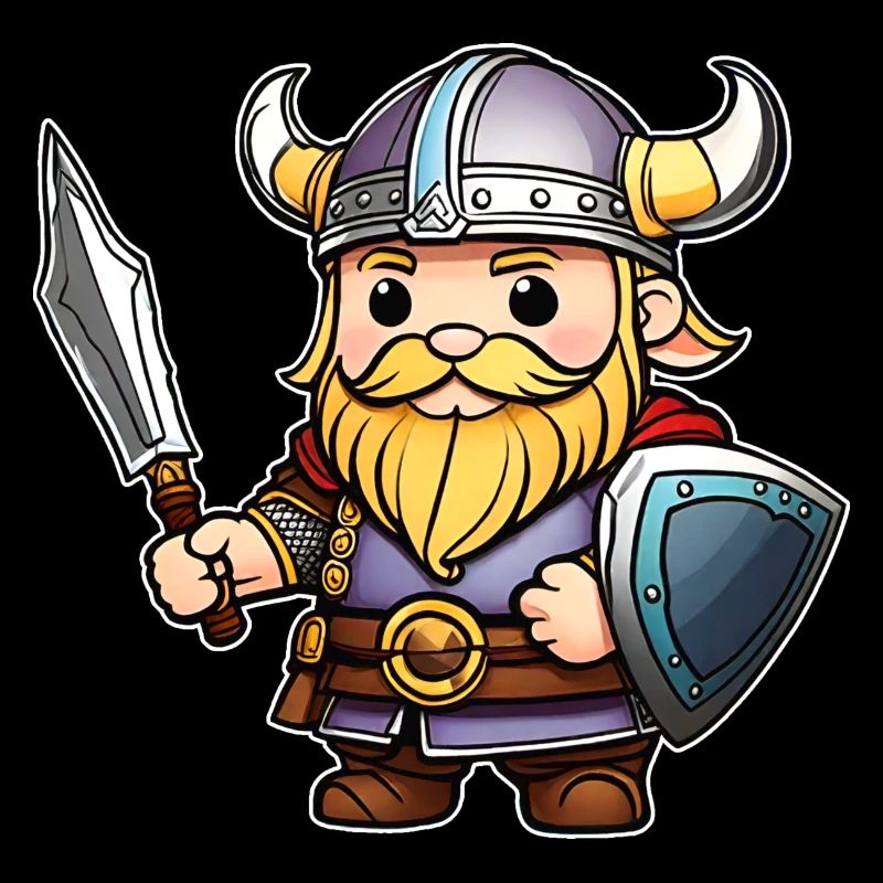 Viking mignon avec épée