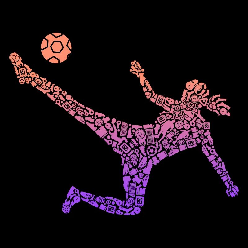 Joueuse de football Filles Joueuse de soccer