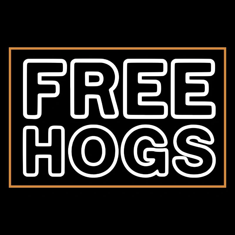 free hogs Design for a jokes fan