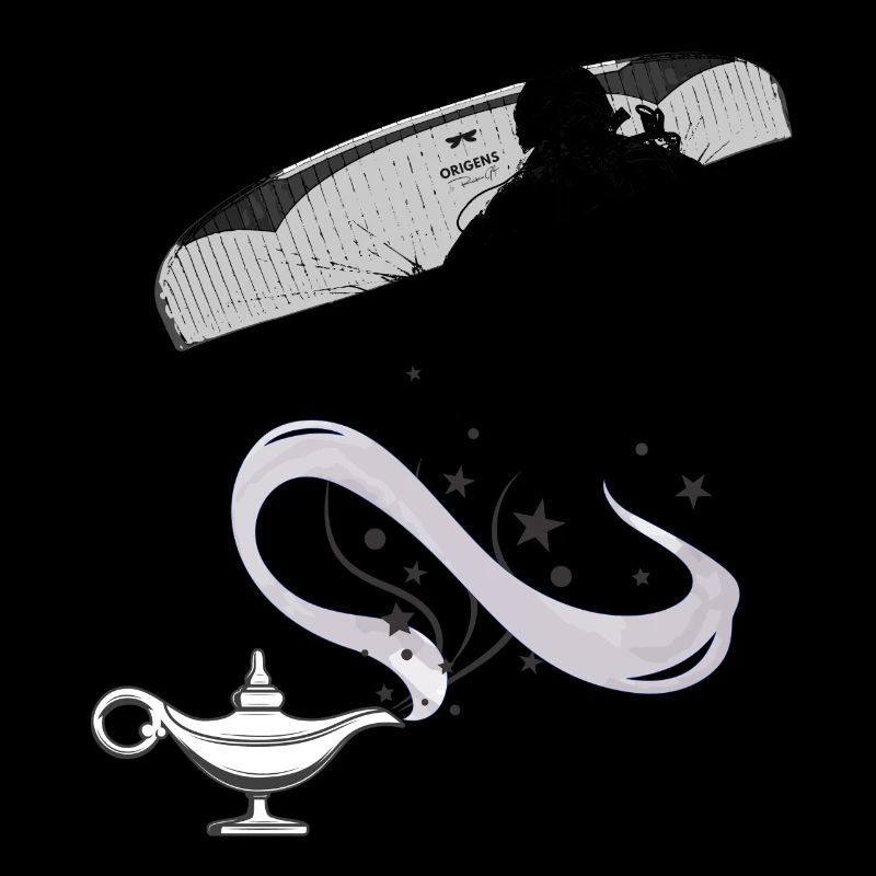 Magic lamp paragliding flight