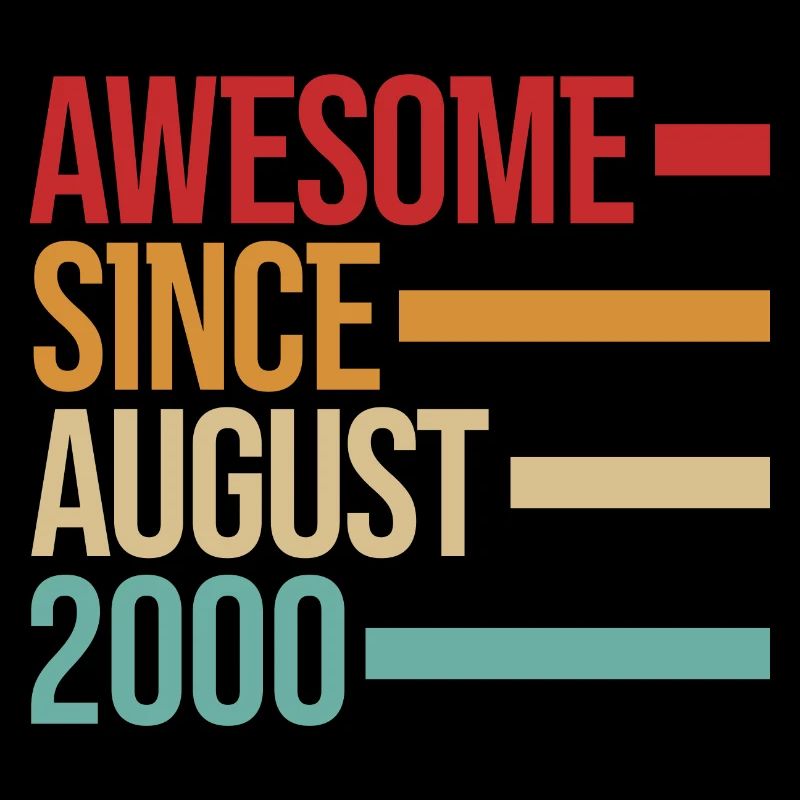 Geburstag Awesome Since August 2000