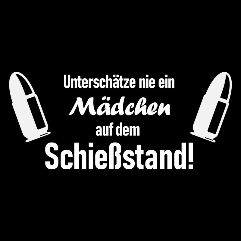 Unterschätze nie ein Mädchen auf dem Schießstand
