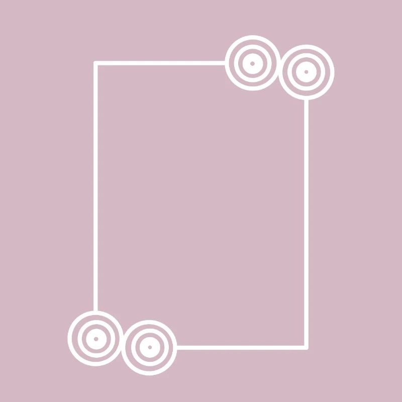 Elongated white frame basic text