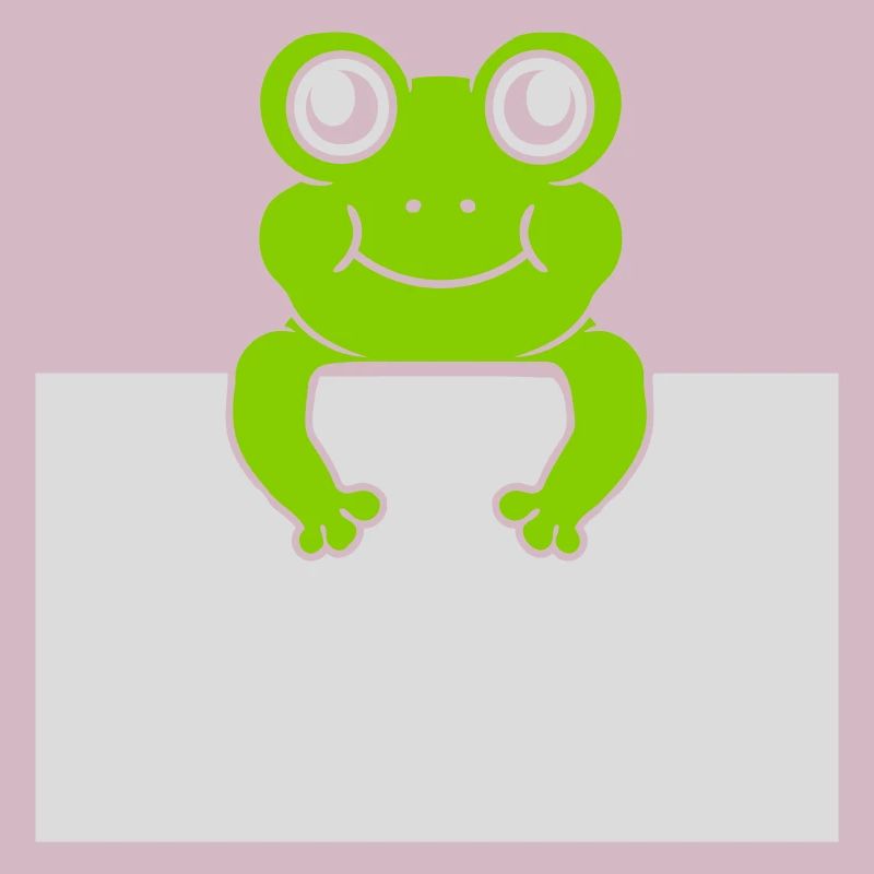 Texte présent Comic Frog