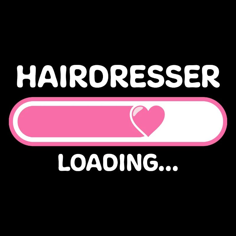 Friseurin Loading Ladebalken