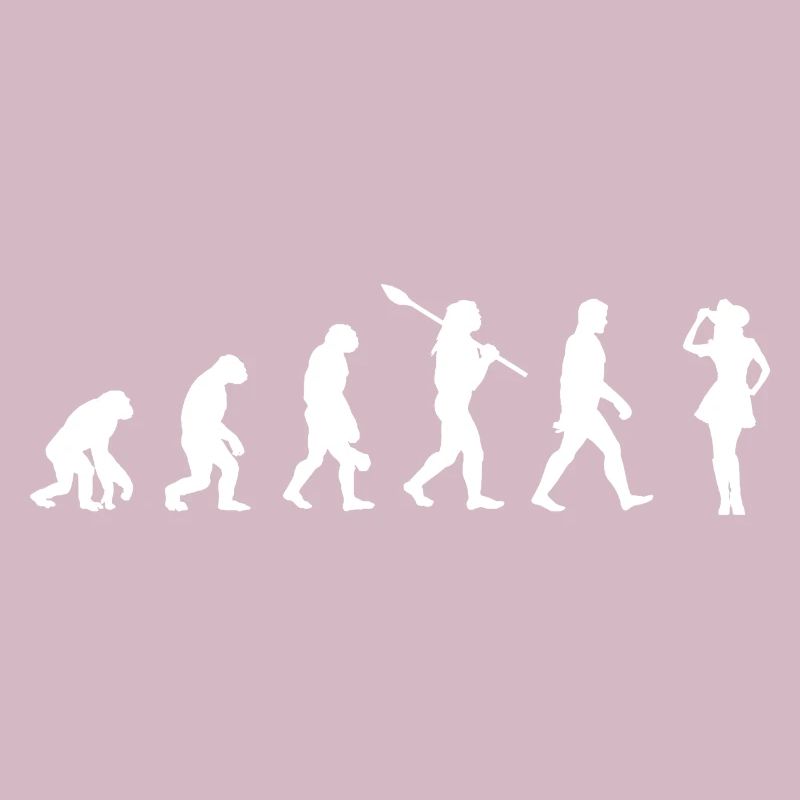 Landmädchen mit Rock - Evolution des Menschen