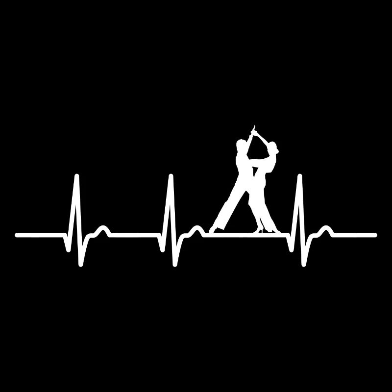 ECG curve - heart curve - pulse - dancing - couple dance