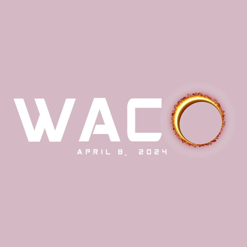 Waco Texas 2024 Eclipse Souvenir 8 avril