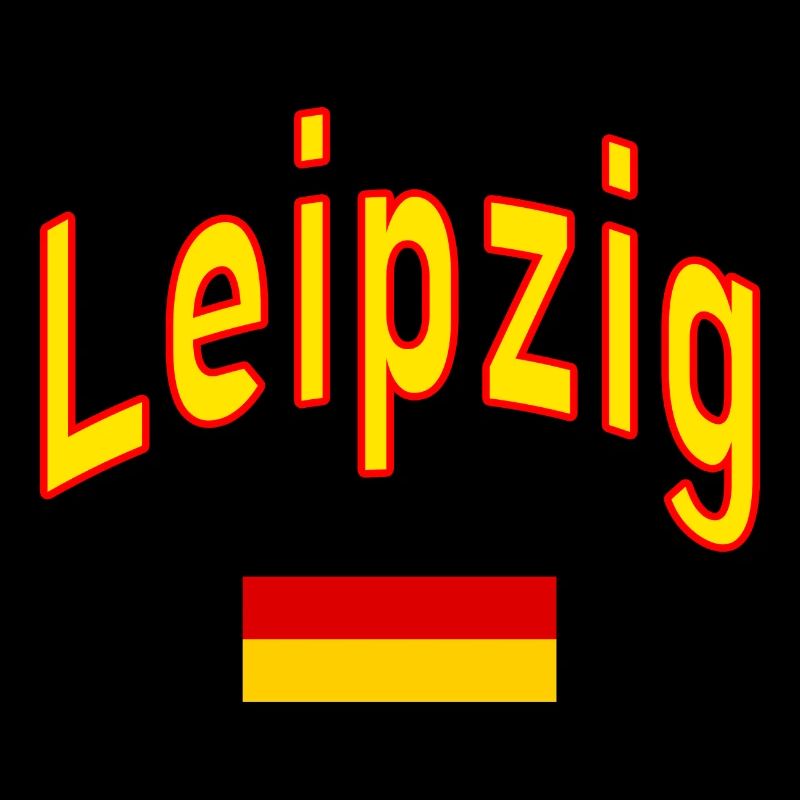 Leipzig drapeau de l’Allemagne