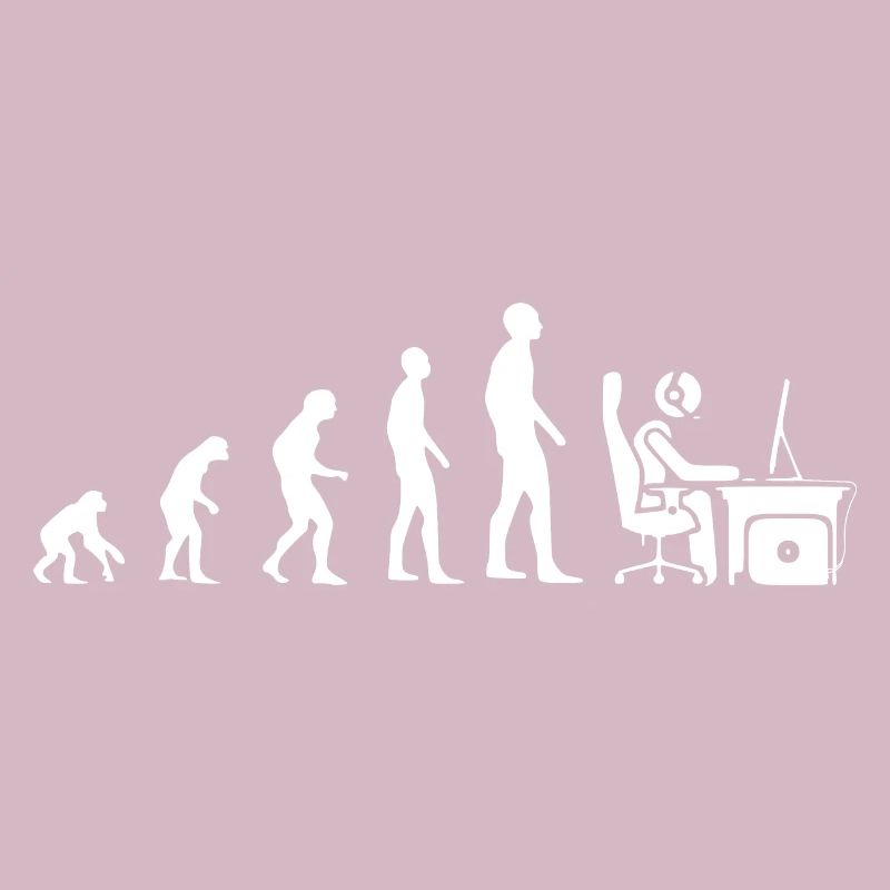 Evolution gamer gift humor geek computer