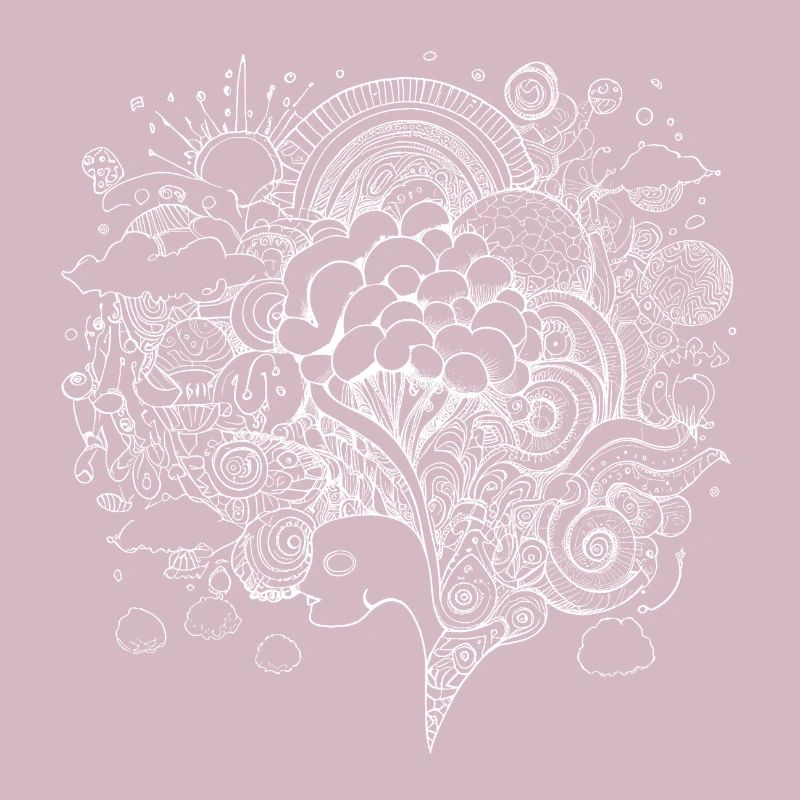 Psychedelic artwork with trippy patterns