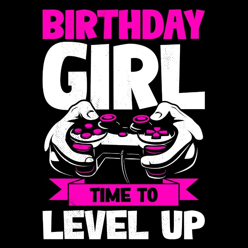 Gamer Geburtstag Time To Level Up Mädchen Kind