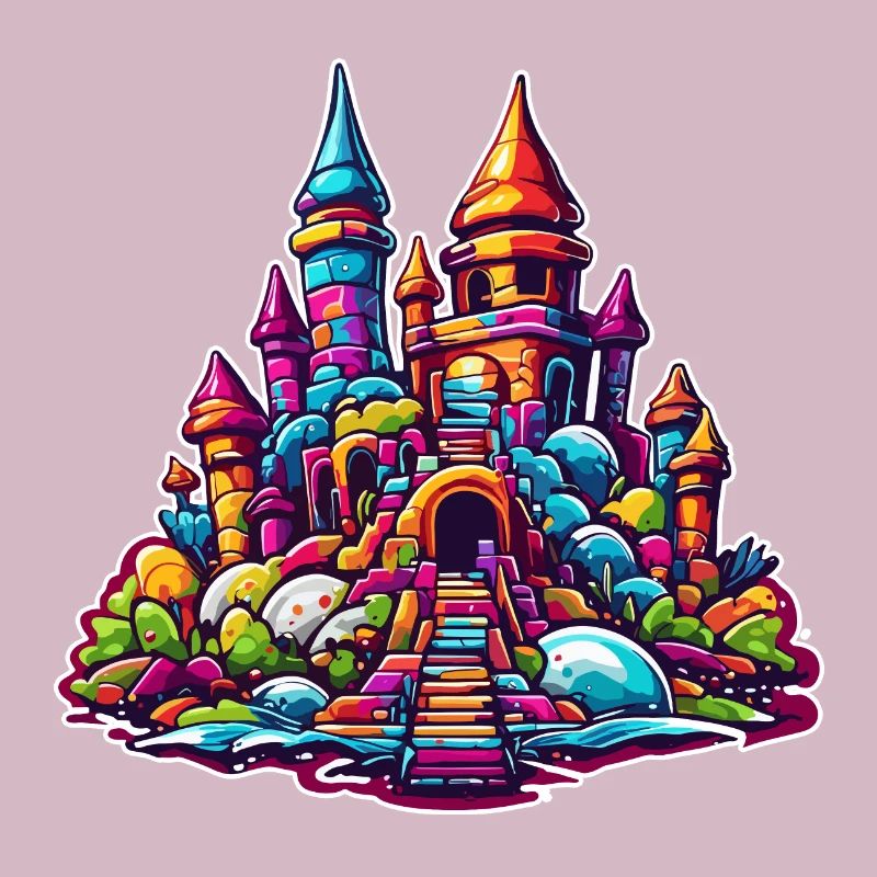 Château de sable / Construction / Jouer / Château / Vacances