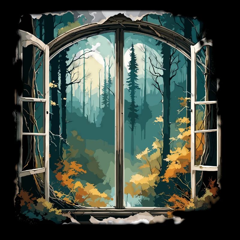 Window in the Forest / Trees / View / Wilderness