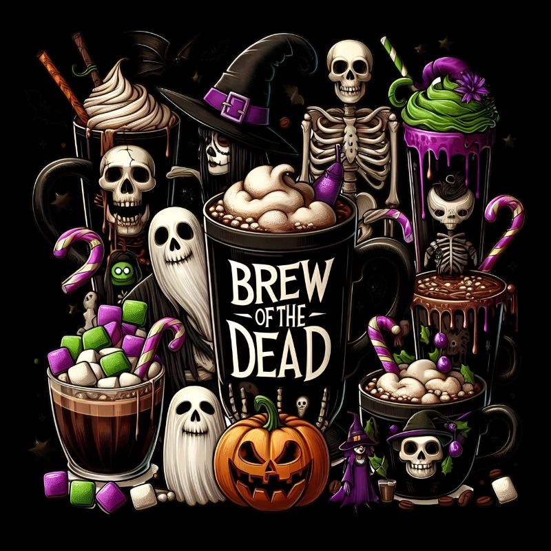 Halloween Coffee Drink Creepy Fun Coffee Mugs