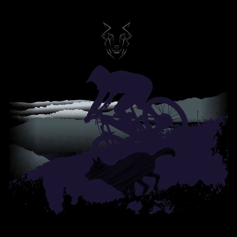 DH rider halftone wolfnavy