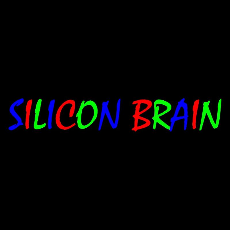 Silicon Brain – Colorful Typography