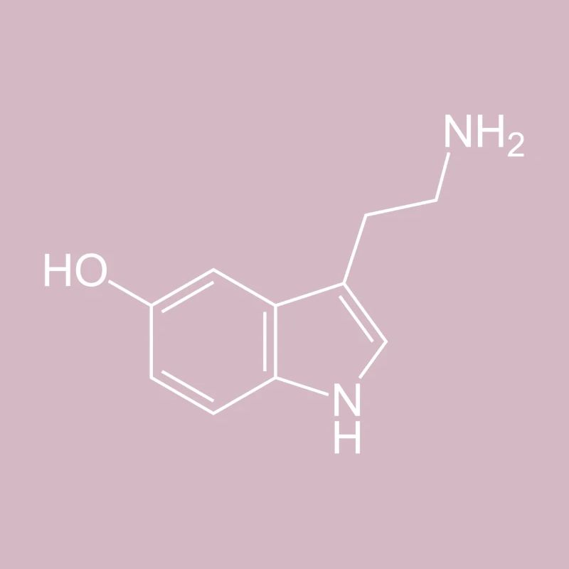 Formule structurale de sérotonine