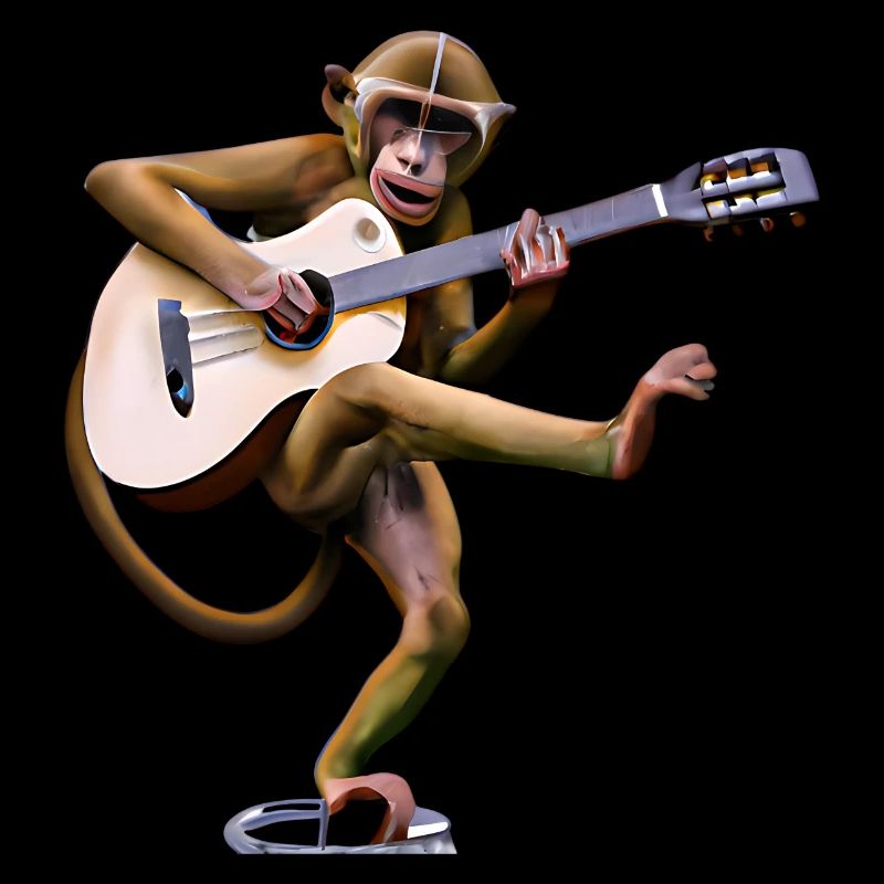 Gitarren-Affe
