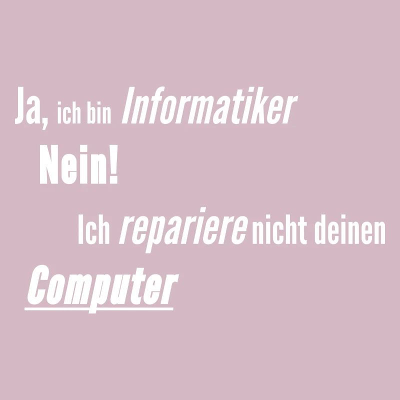 Informatiker Computer kaputt