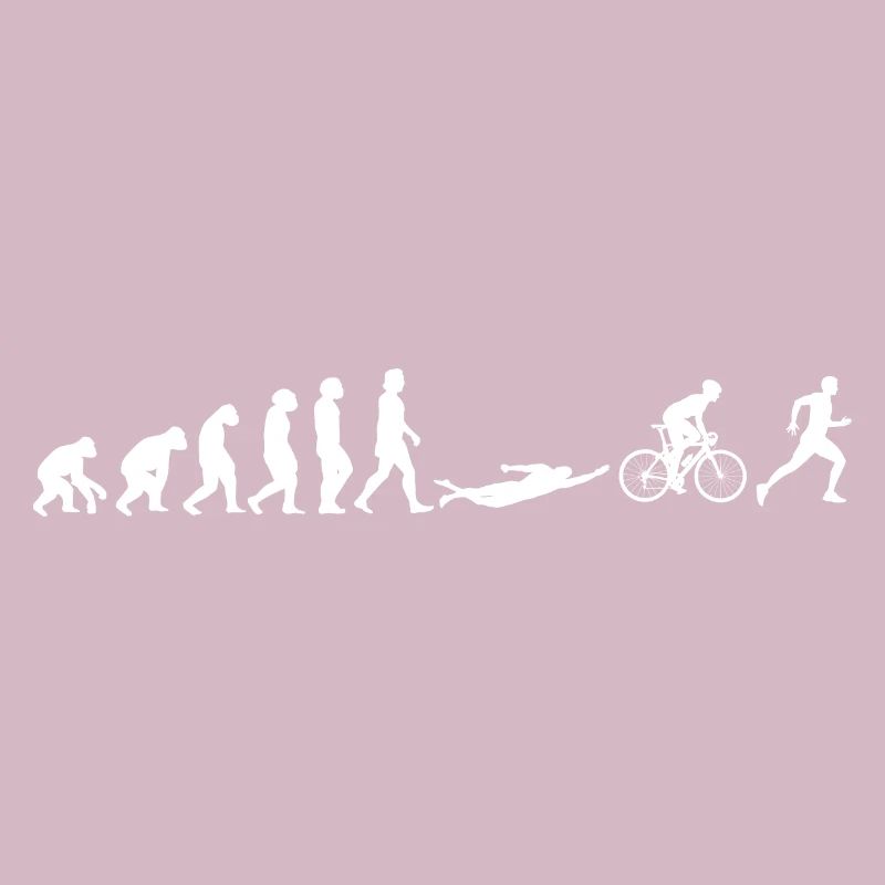 Triathlon Course à pied, natation, cyclisme Evolution