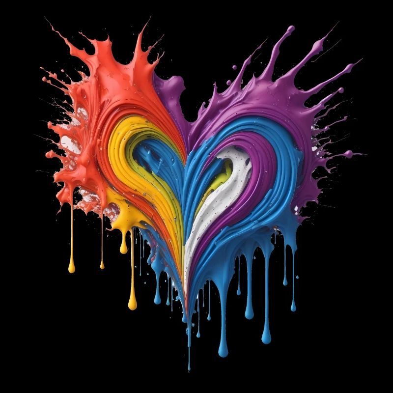 Sensation Coeur coloré 3D