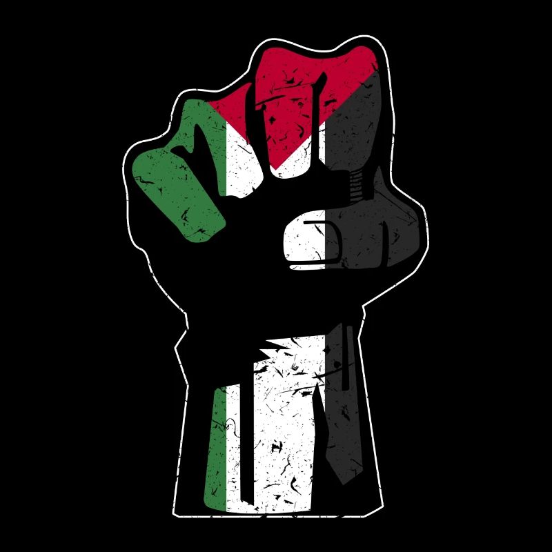Drapeau de poing palestinien