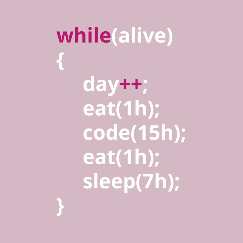 Programmers eat code sleeping funny PHP