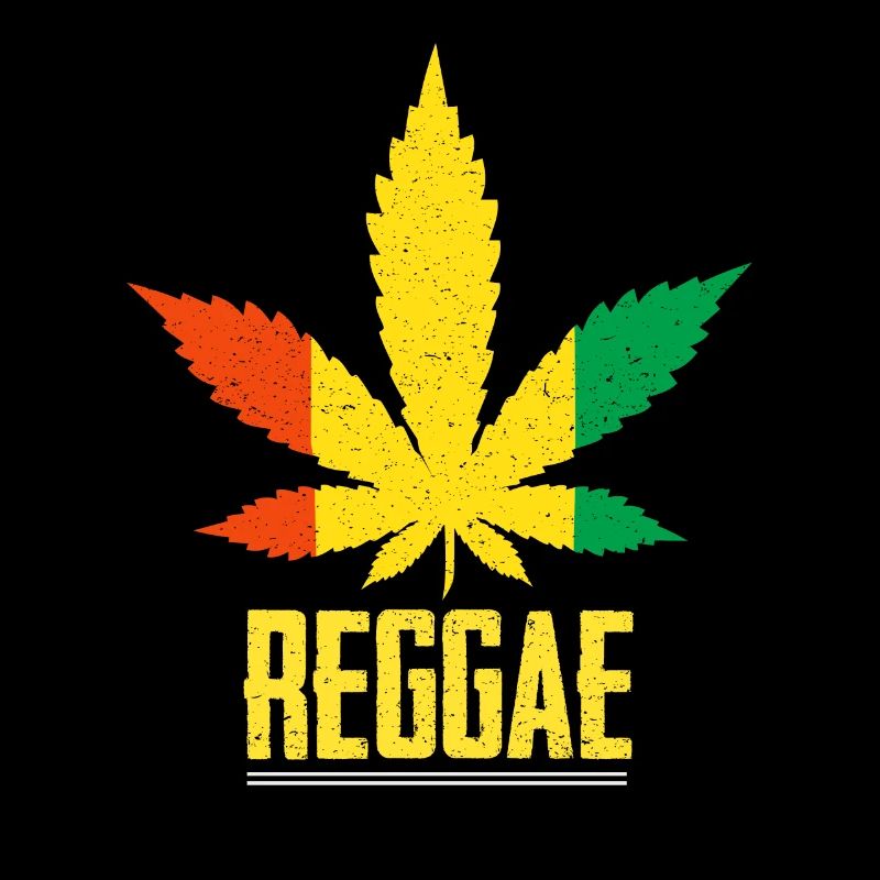 Drapeau cadeau cool de couleurs reggae