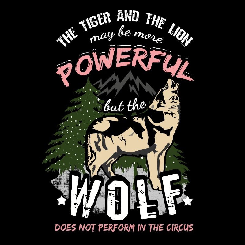 Wolf Zitat Spruch Löwe und Tiger Zirkus