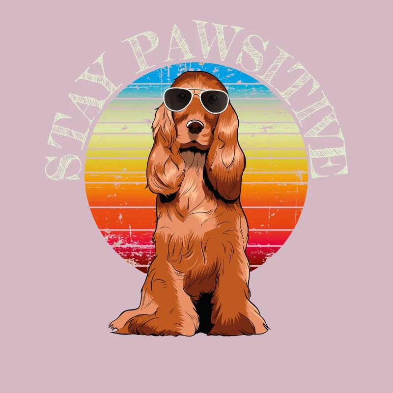 English Cocker Spaniel retro gift shirt