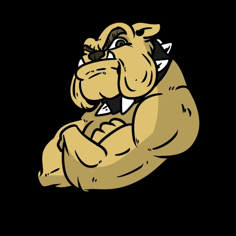 Angry bulldog
