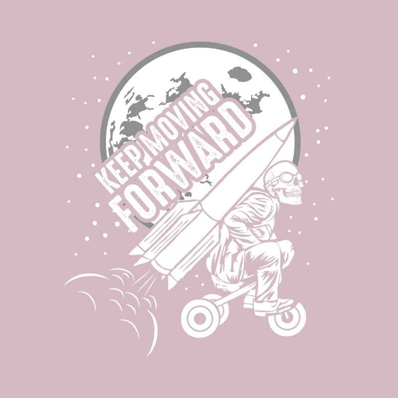 Keep Moving Forward missile tricycle squelette crâne