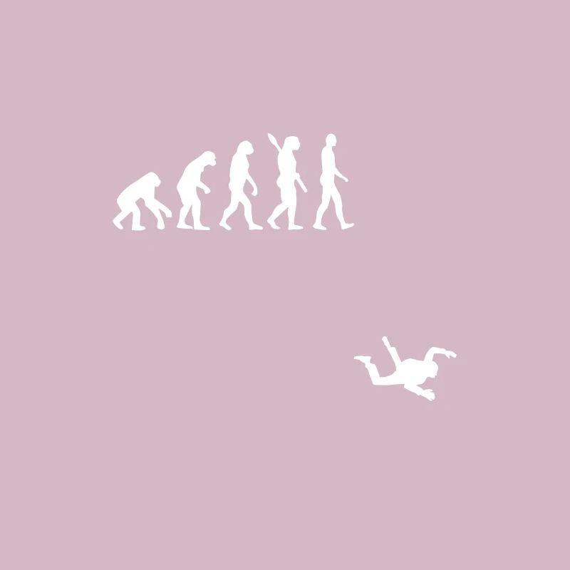 Fallschirmspringen - Evolution des Menschen
