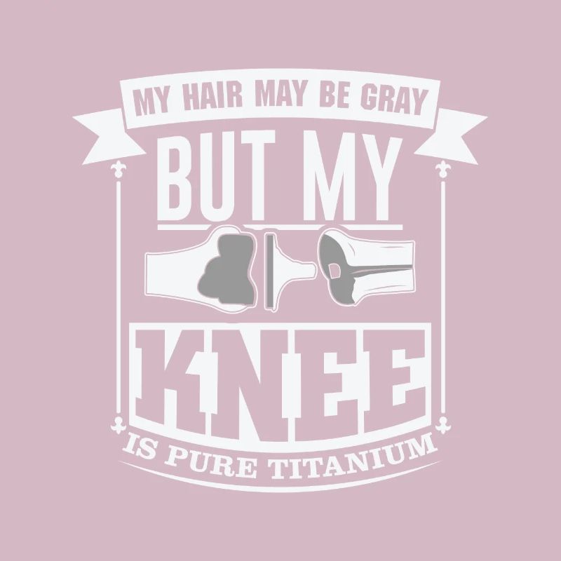 Knee surgery replacement titanium knee