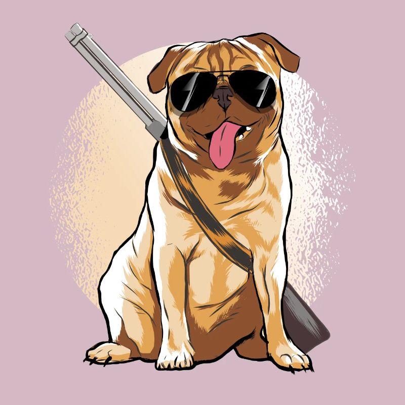 Mobs Jäger Hunde Tshirt