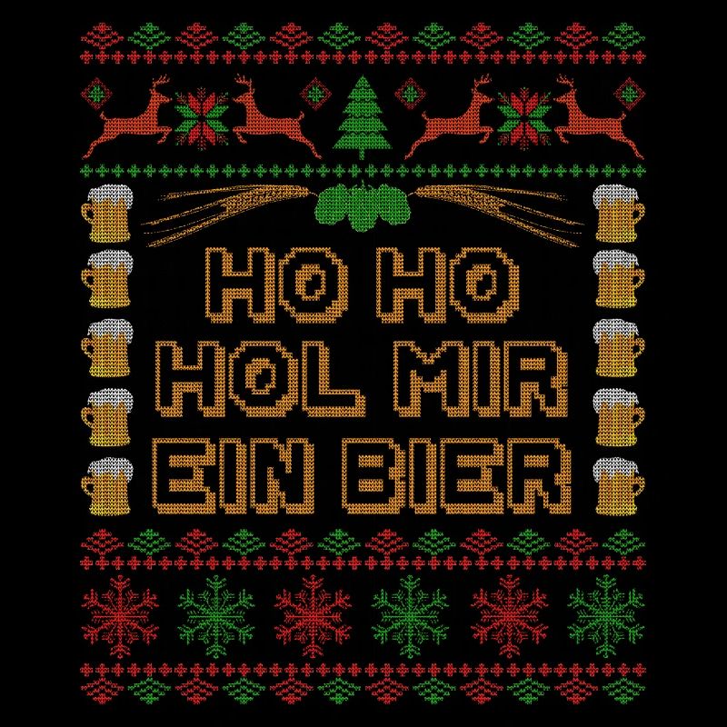 Ho Ho Obtenez-moi un pull de Noël laid de bière