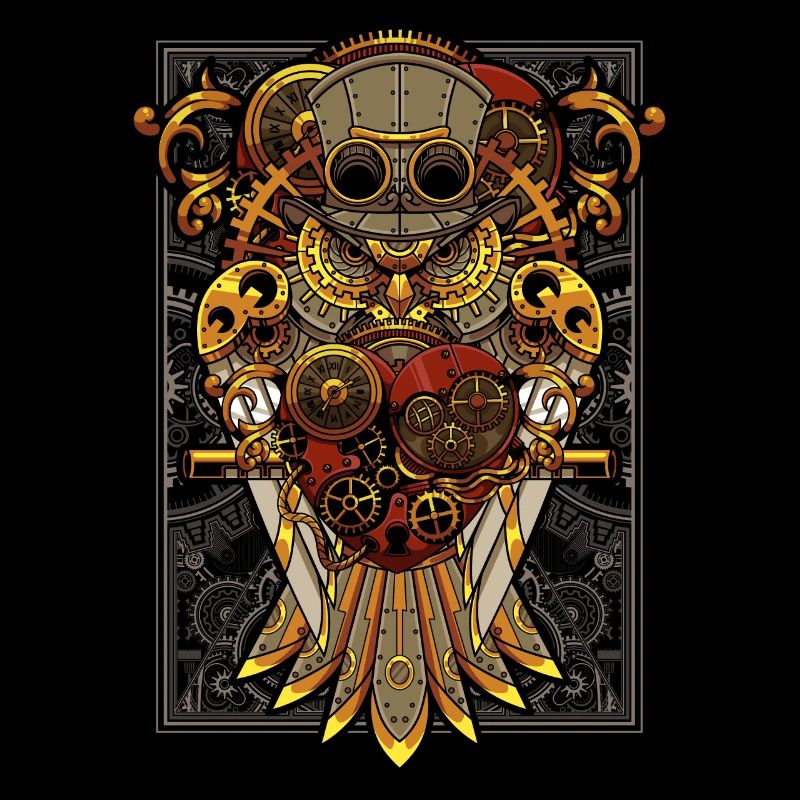 Steampunk Owl Mechanical Bird Clockwork