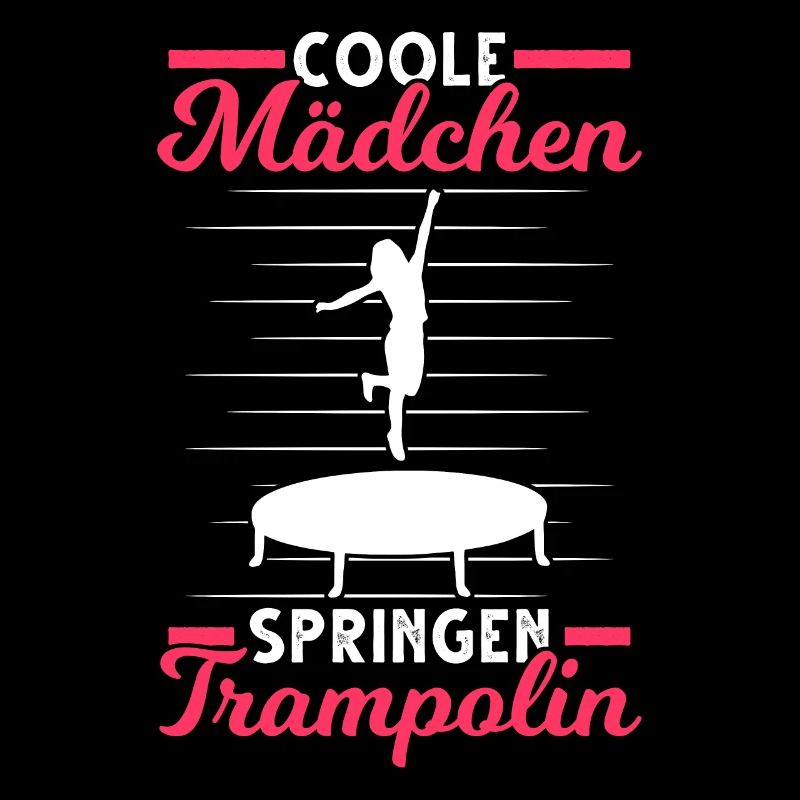 Coole Mädchen springen Trampolin Trampolinspringer