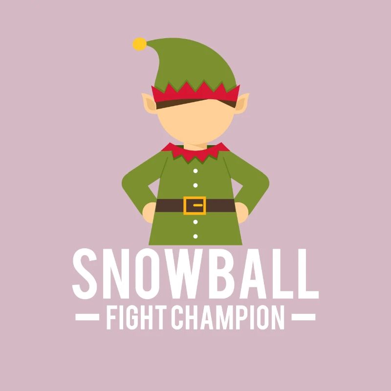 Eleven Christmas Elves Snowball Fight