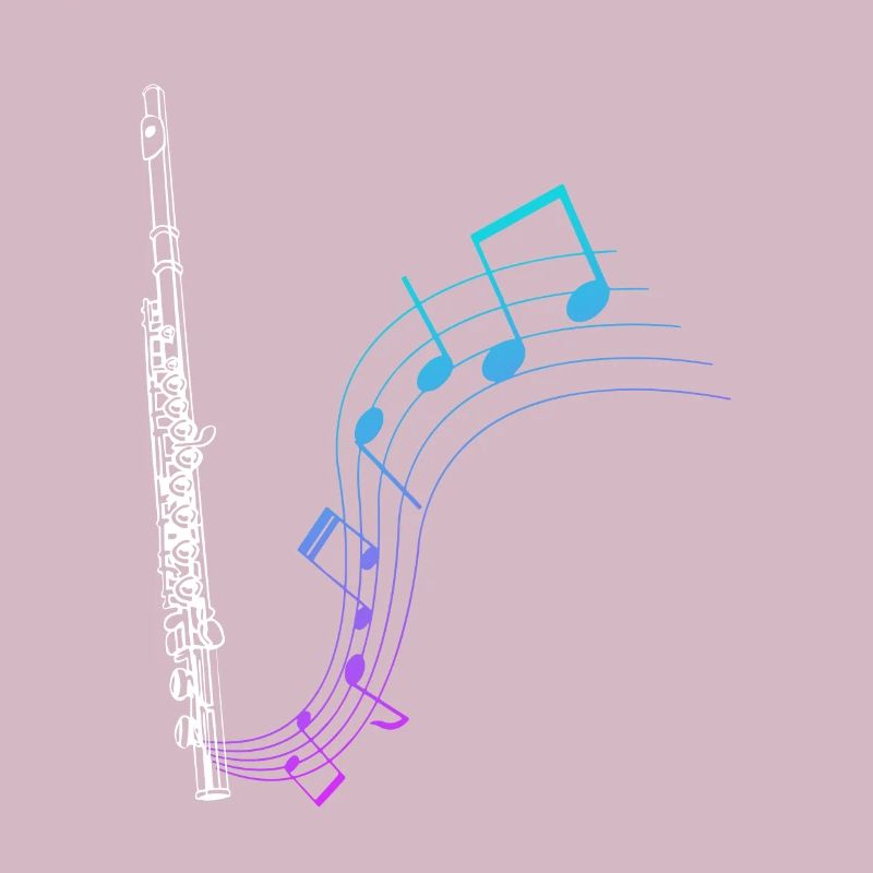 Querflöte Geschenk Musik Noten