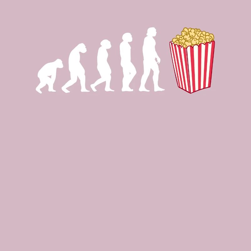 Evolution Popcorn Liebhaber Kino Geschenk