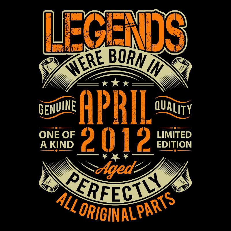 2012 Légende de l’anniversaire d’avril